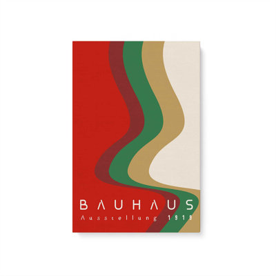 «Bauhaus Retro Waves I», reproduction sur toile