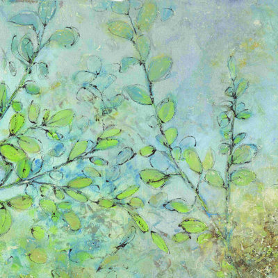 Les feuilles - peinture sur toile tendue