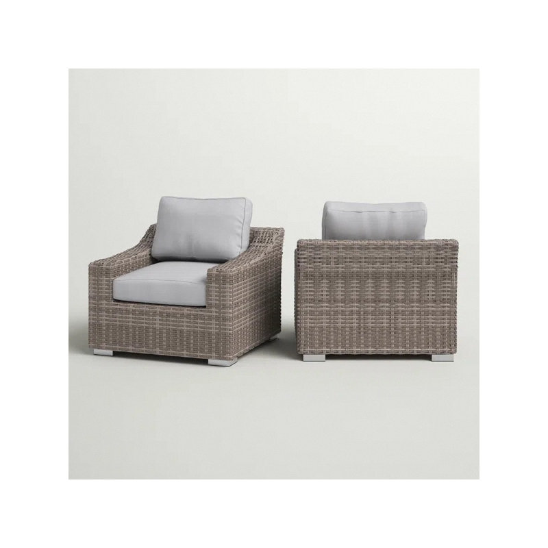 Chaise de patio avec coussins 2