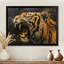 Portrait de tigre noir et doré-935422396-935422021