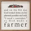 God Made A Farmer Barn - blanc-446779805