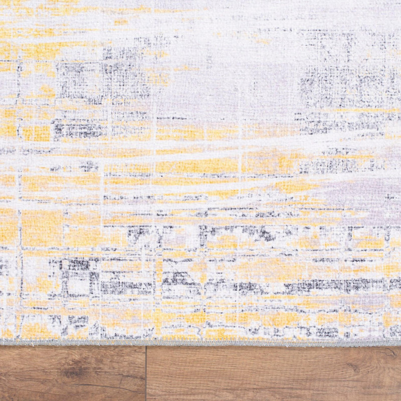 Luxurious Machine Washable Carpet, 100% Polyester, 7.5 x 10.8 Feet | Pile Height: 0.2 Inches, 1850 g/m² | Recycled Poly Cotton Underside, Easy Care, Perfect for Living Room & Bedroom, Soft & Durable Design