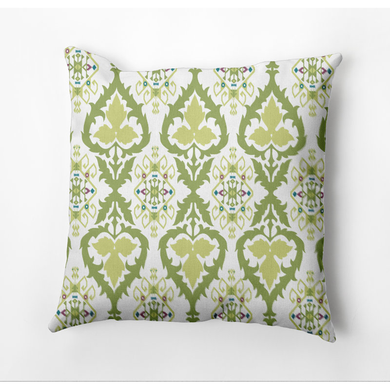 Housse et insert de coussin carré Happy Hippy, 20 po x 20 po, Vert