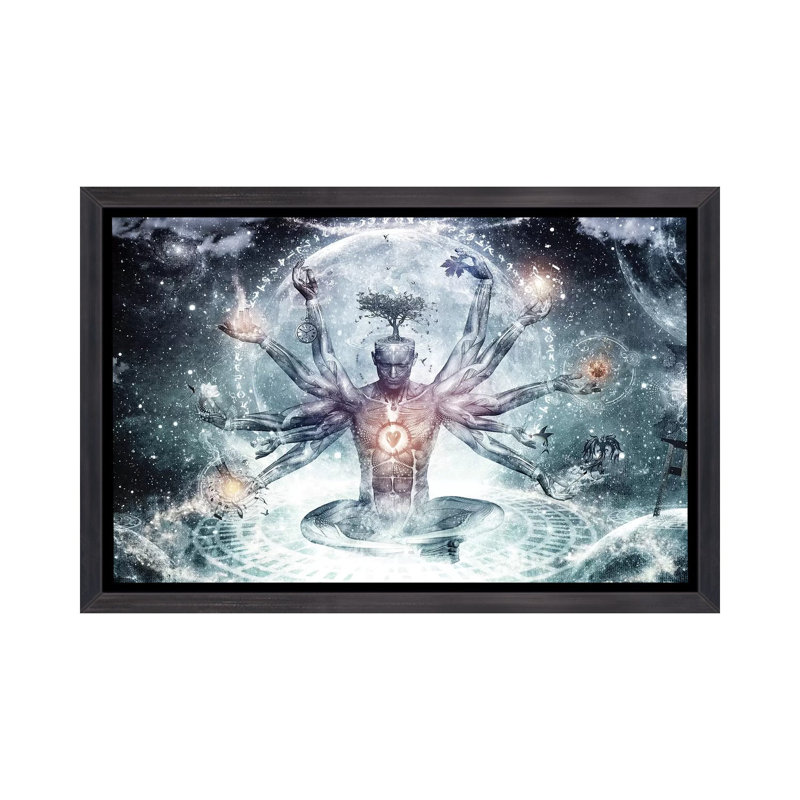 «The Neverender Dreamer» par Cameron Gray, impression, H 40 po x l 60 po x P 1,5 po, Toile avec cadre noir patiné