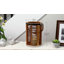 Lanterne porte-bougie cylindrique rustique en rotin avec poignée en jute-18523513