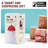 Monkey Business Fill Phil Refrigerator Deodorizer, Baking Soda Container, Baking Soda Fridge Deodorizer, Cute Gifts, Kitchen Gadgets