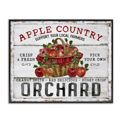 «Rustic Apple Orchard», art mural sur toile par Creatif Belle