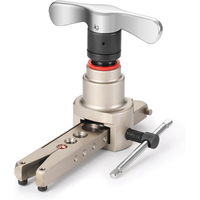 Outil d'évasement TURBRO CVC pour tuyaux de 1/4 po à 3/4 po, de type conique excentrique, compatible avec perceuse, ou évasements simples à 45 degrés, pour tuyaux en cuivre et en aluminium