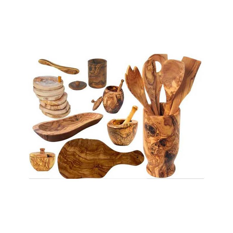 Mediterranean Olive Wood Ultimate Kitchen Collection