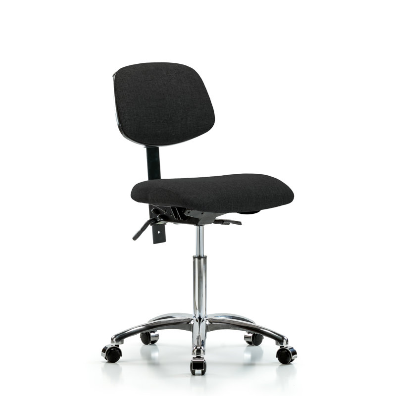 Chaise de travail Sheridan, Noir, Roulettes, Non inclus