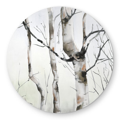 Three Birches Trees Outdoor Area Rug | Livingroom Decor