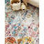 Tapis rectangulaire bleu / rouge / orange en polyester lavable à la machine Maevyn-91814096