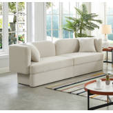 Meridian Furniture USA Upholstered Ottoman | Wayfair