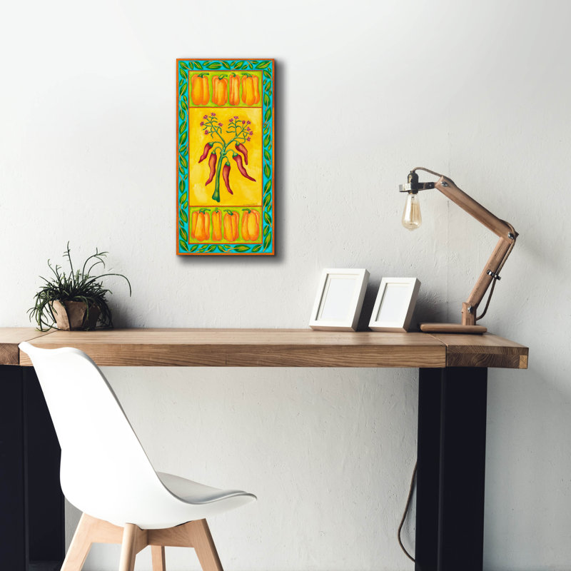 Toile épique «Peppers with Multi Red» par Andrea Strongwater, Epic Graffiti, 12 po x 24 po
