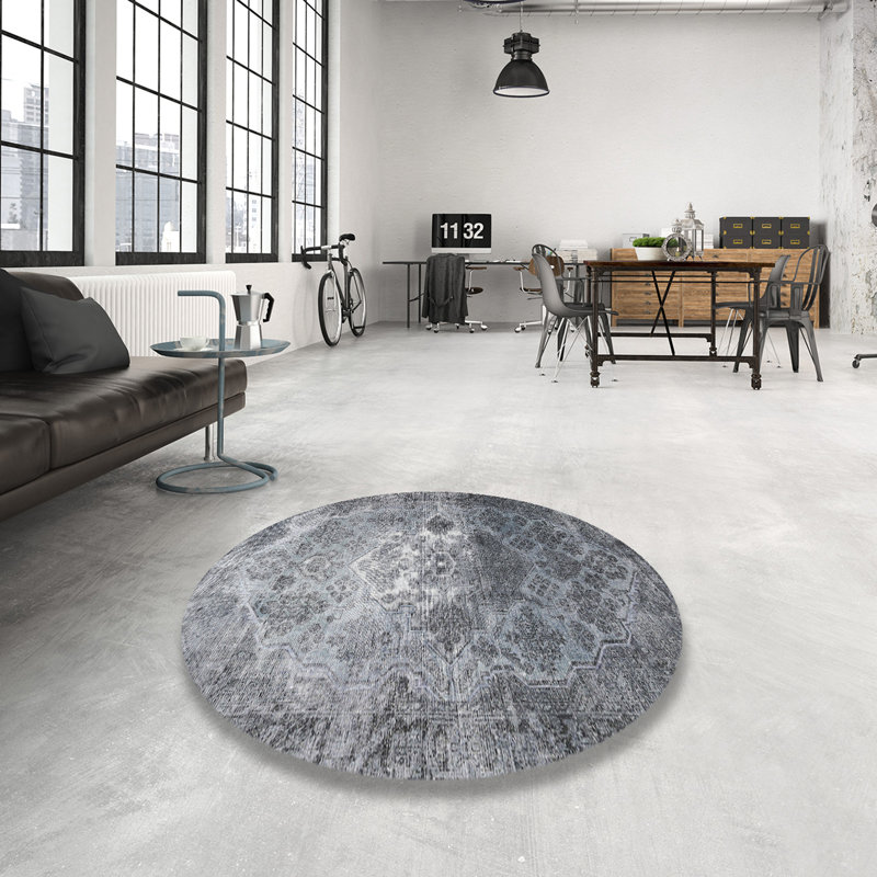 Akay Oriental Indoor Rug, Round 7'
