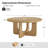 36" W Round Solid and Manufactured Wood Coffee Table-1901555868