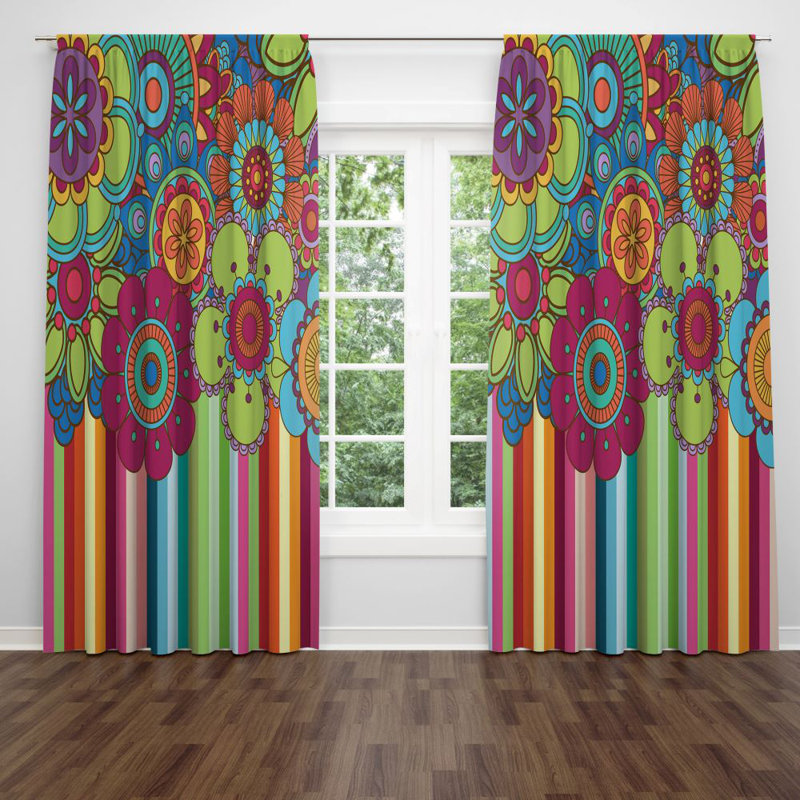 Semi Sheer Curtain Pair, 20" W x 61" L
