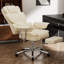 Fauteuil de bureau, grand et grand fauteuil de direction avec repose-pieds