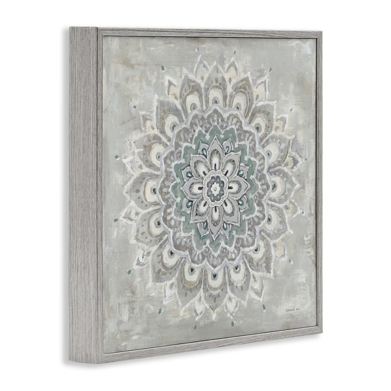 Fleur de mandala doux, estampe numérique par Danhui Nai, H 12 po x l 12 po, Estampe numérique Farmhouse