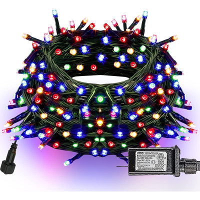 300 LED Christmas String Lights, 100 FT Connectable Waterproof String Lights Wire With 8 Modes, Christmas Decorations For Indoor Outdoor Xmas Party Yard Garden