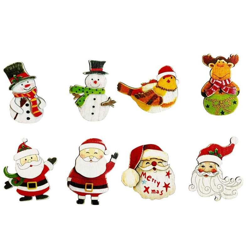 Ornement en bois en forme de fête de Noël