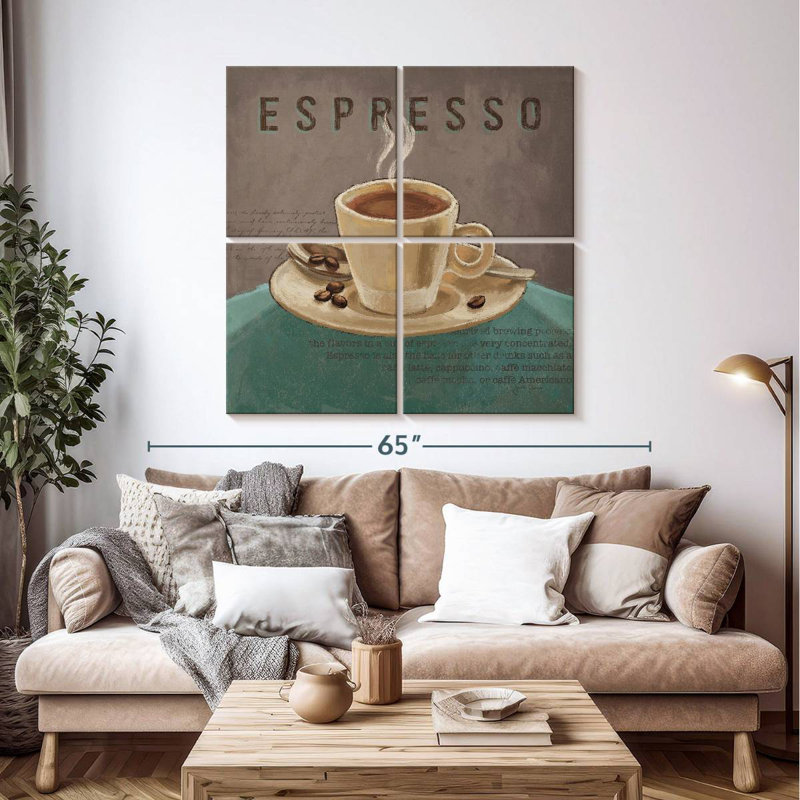 Yarlin Coffee And Co II bleu sarcelle et gris