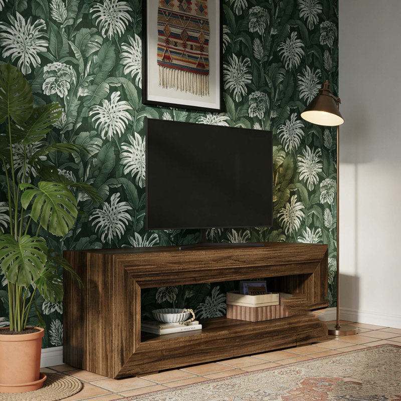 Farmhouse Wooden TV Stand Entertainment Centers Console Table