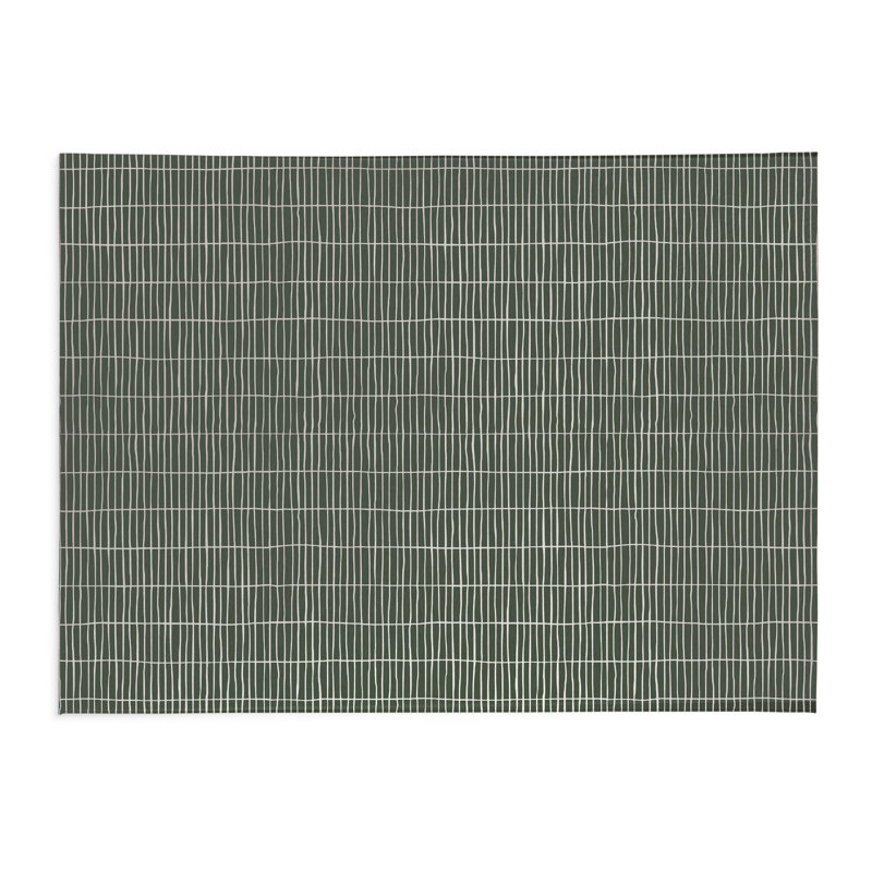 Tapis de cuisine antidérapant léger Snow Fence, Rectangle 4pi x 6 pi, Chimichurri