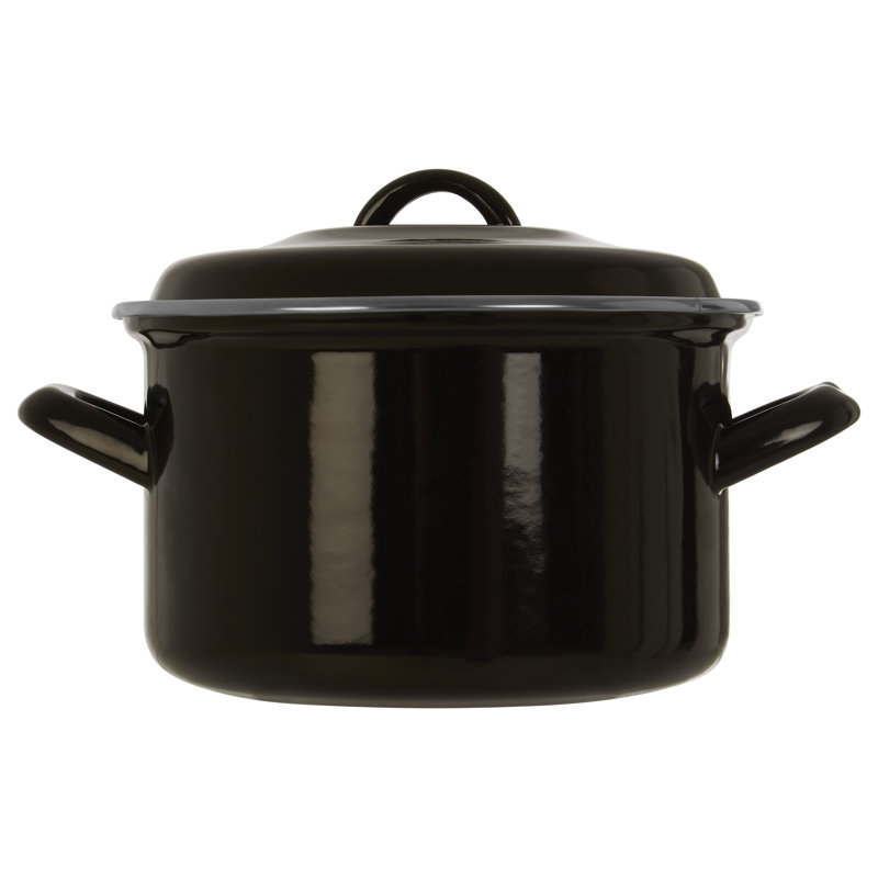 Danielburnham 2.6 l Aluminium Round Casserole, Black