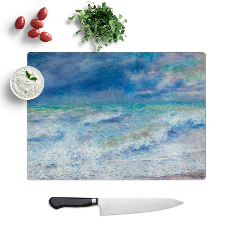 Seascape by Pierre-Auguste Renoir Chopping Board, 0.4cm H x 20cm W x 28.5cm L
