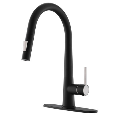 Robinet de cuisine escamotable à poignée simple