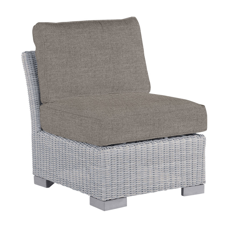 Club Patio Lounge Chair with Cushions, Oyster, Welt, Canvas Sand