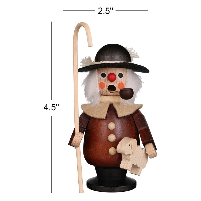 Natural Wood Shepherd Incense Burner