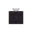Meuble-lavabo en porcelaine noir pour salle de bain England