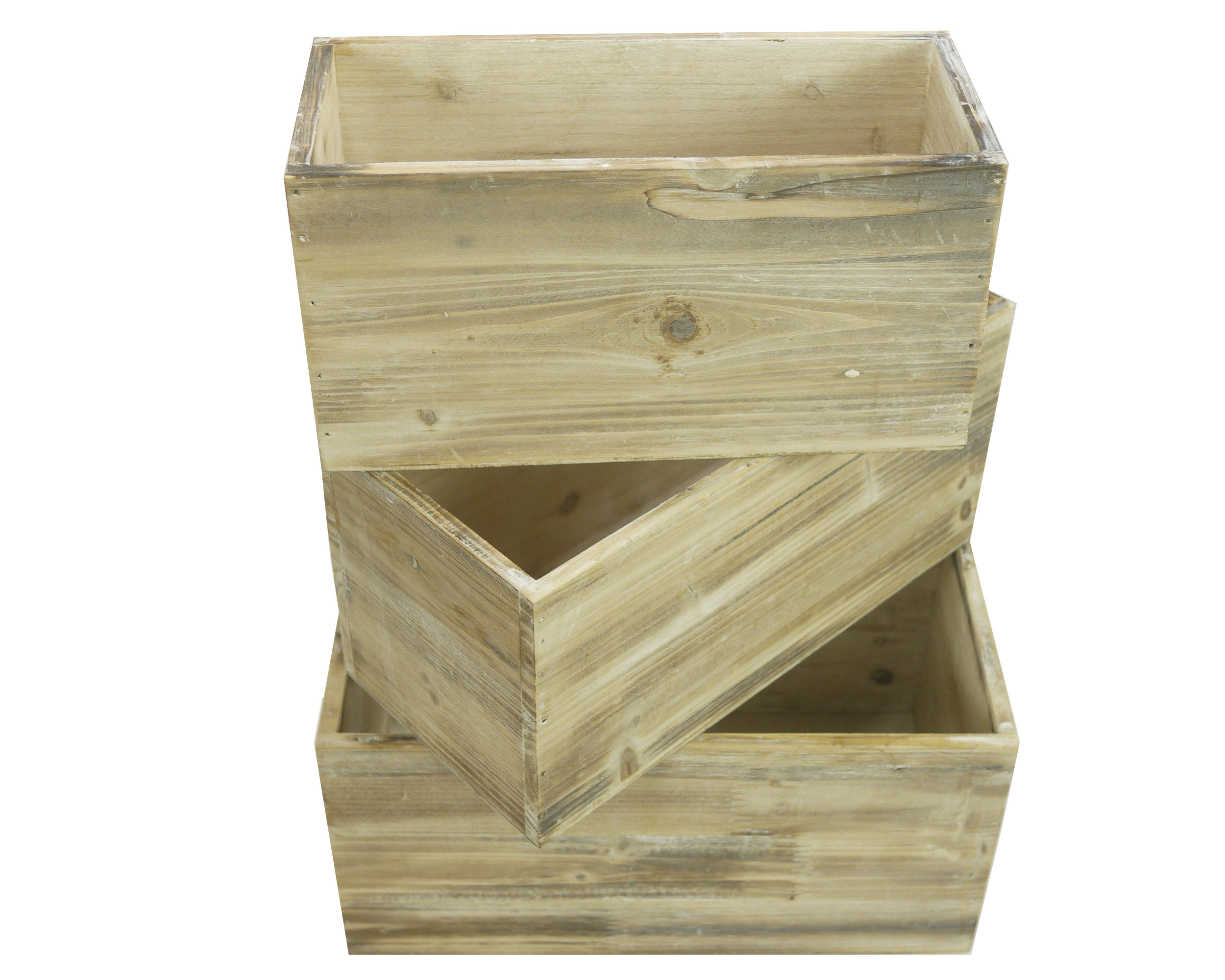 Union Rustic Brecken 3 - Piece Wood Planter Box Set | Wayfair