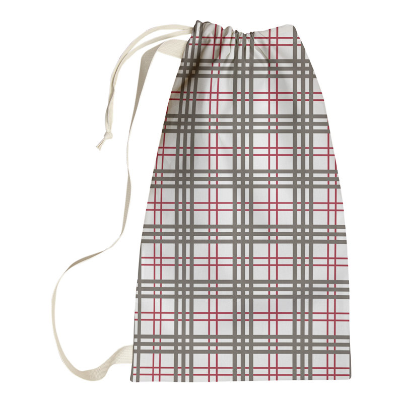 Fabric Laundry Bag with Handles, Large (36" H x 28" W), Light Pink