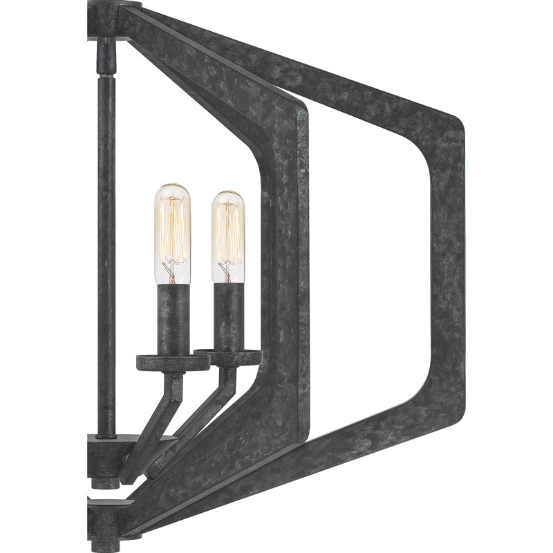Wesley 4 - Light Dimmable Lantern Geometric Chandelier