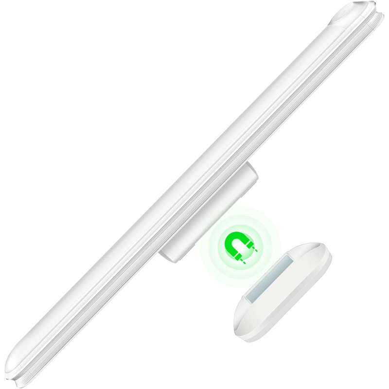 Barre lumineuse télécommandée à DEL à lumière magnétique et durable sous l'armoire pour cuisine, garde-robe et garde-manger