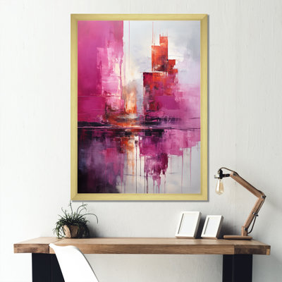 " Fuchsia Facades Skyscraper Horizon "