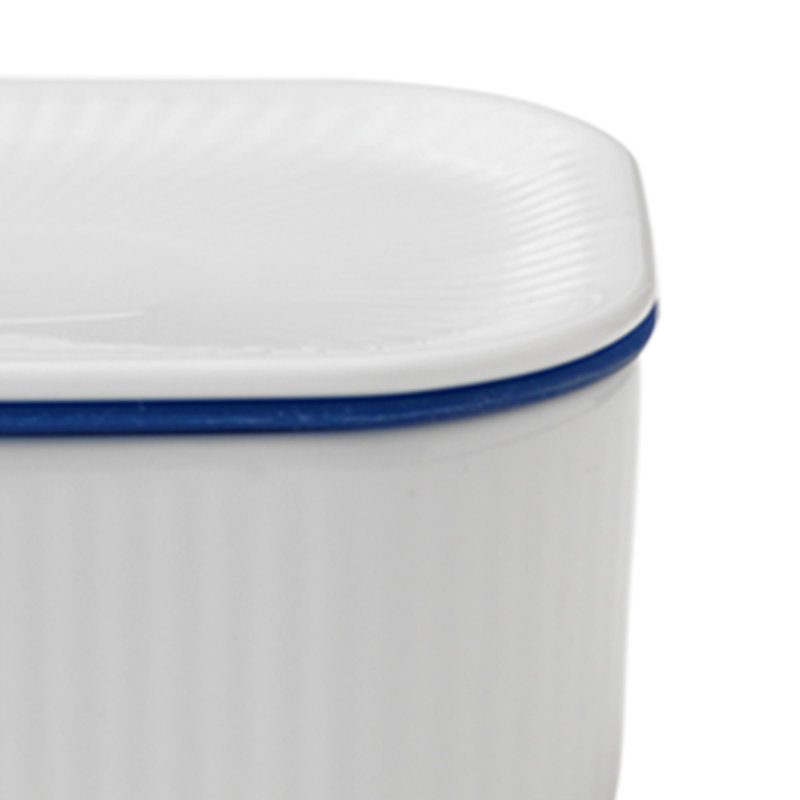 Royal Copenhagen White Fluted Butter Dish