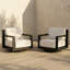 Chaise pivotante en aluminium Aden-197777267
