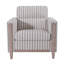 Fauteuil d'appoint à rayures verticales Modern Farmhouse