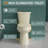 19" ADA Height Elongated Two Piece Tall Toilet for Seniors, 1.1/1.6 GPF Tornado Dual Flush, MAP 1000g, Bone-114137563