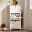 Armoire à chaussures étroite avec 3 tiroirs rabattables, armoire de rangement pour chaussures, blanc-1103237630
