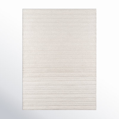 Kells Striped Handmade Ivory Area Rug