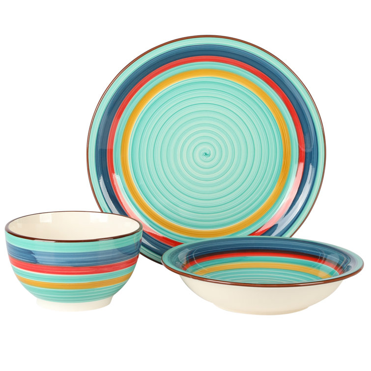 Bee & Willow™ Home Milbrook 16-Piece Dinnerware Set in Blue, 16 Piece -  Food 4 Less