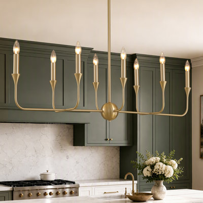 Cristain 8-Light Dimmable Candle Style Chandelier