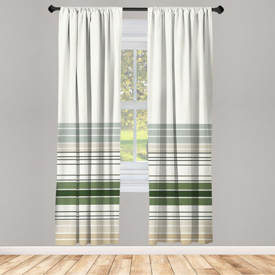 Semi Sheer Curtain Pair