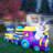 Holidayana 10 Ft Long Inflatable 3 Egg Car LED Easter Bunny Train Yard Decor