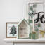 Enseigne murale 11,75 "Green Merry Christmas 3-D